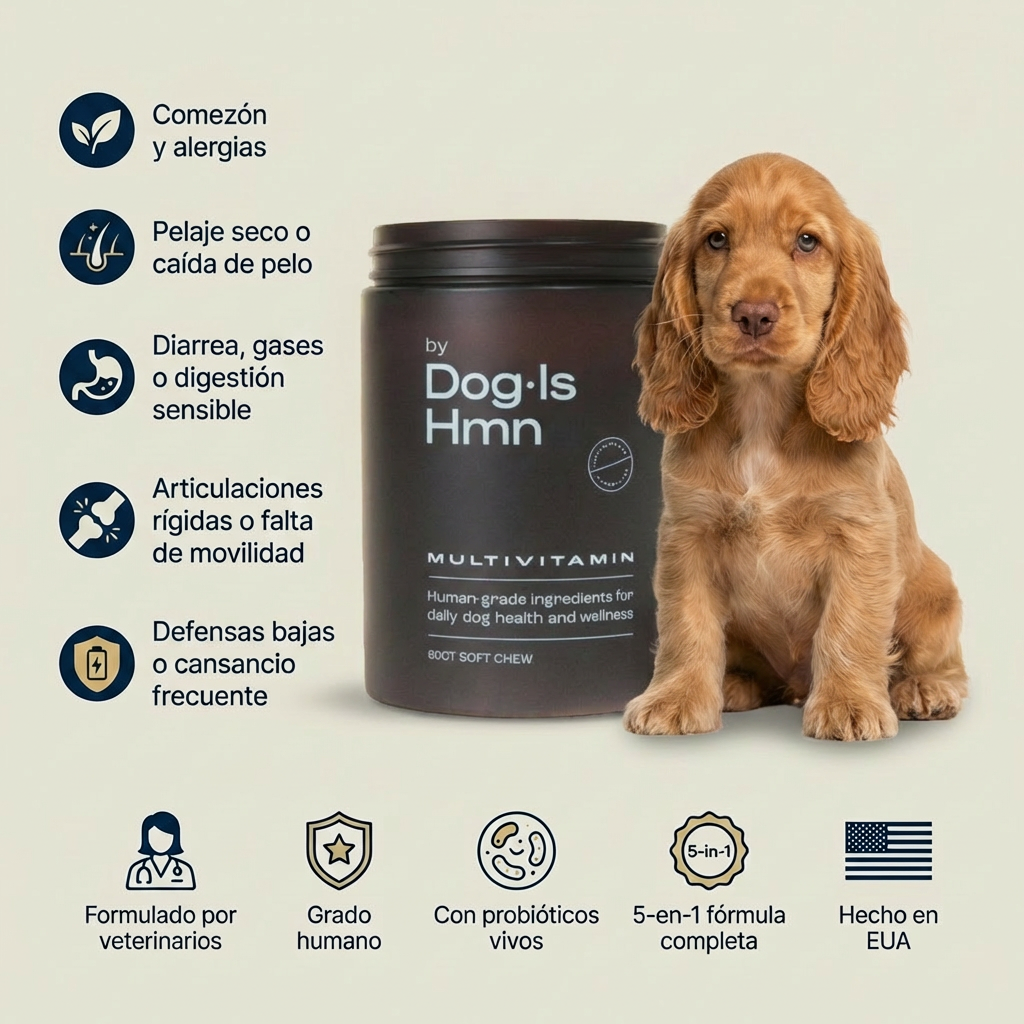 Multivitamínico DM-01™ Apoyo Integral para Salud Canina + Piel y Pelaje en 15 Días