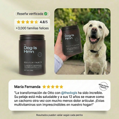 Multivitamínico DM-01™ Apoyo Integral para Salud Canina + Piel y Pelaje en 15 Días